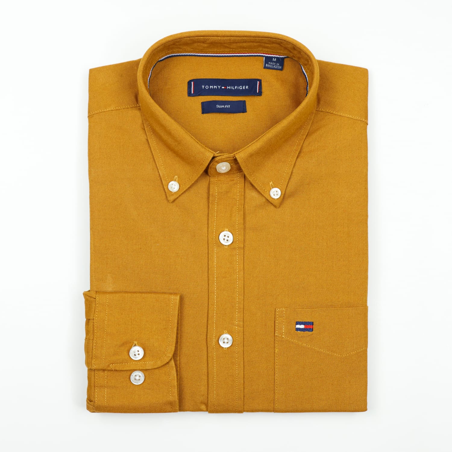 Premium Oxford Cotton Slim Fit Shirt |Mustard Yellow